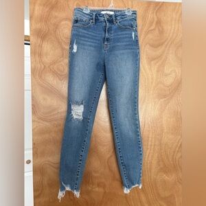 KanCan Blue Distressed Skinny Jeans